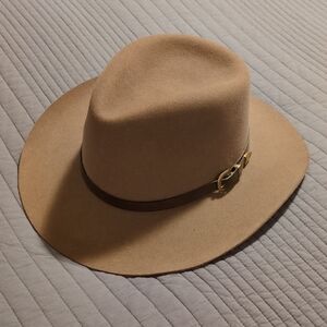 Stylish Tan Fedora Hat